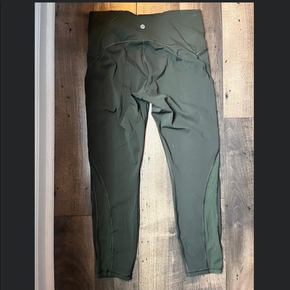 Lululemon Crop Dark Olive leggings